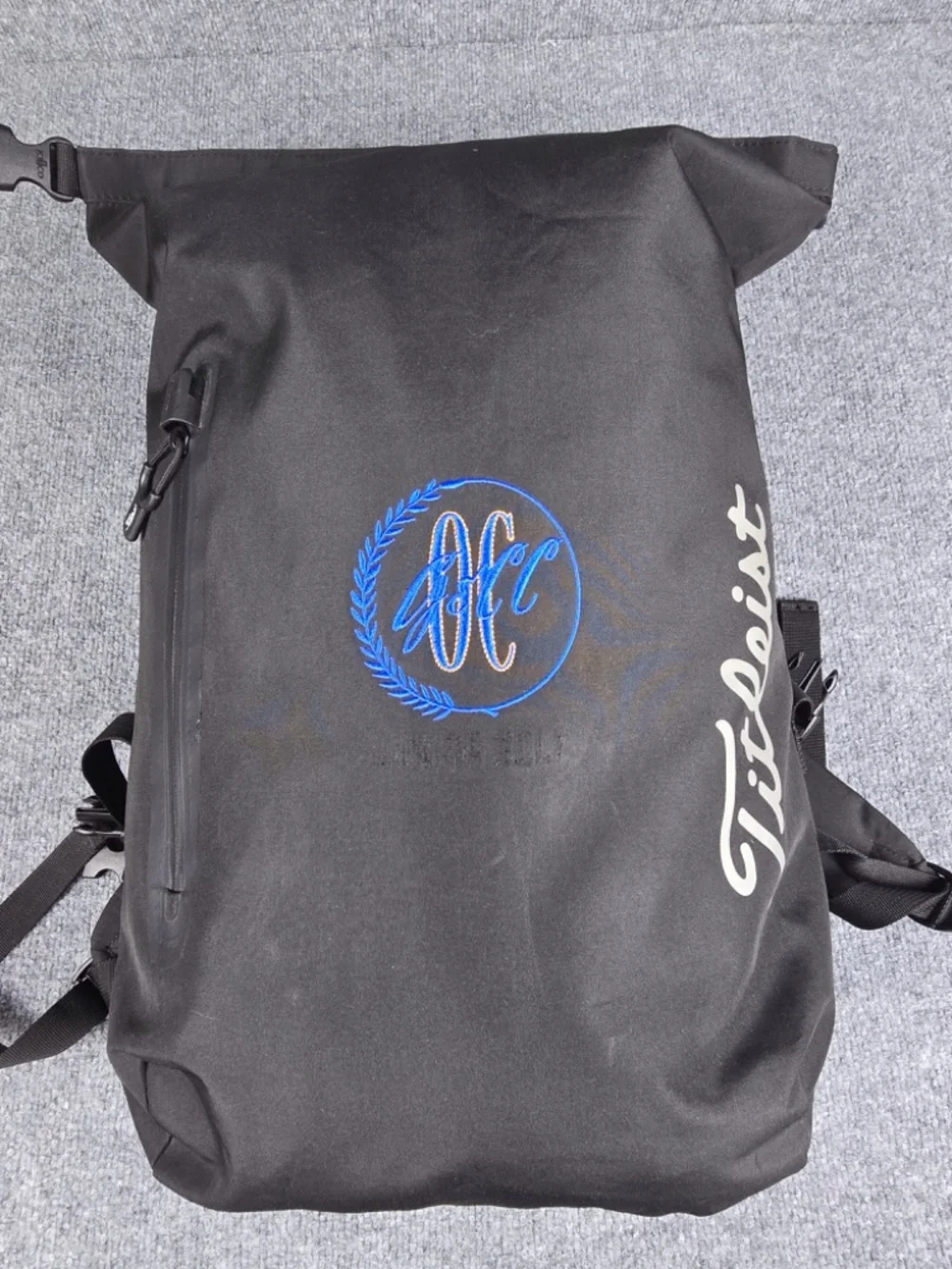 Titleist Club Sport Player Roll Top Backpack Bag Oklahoma City Golf Country Club